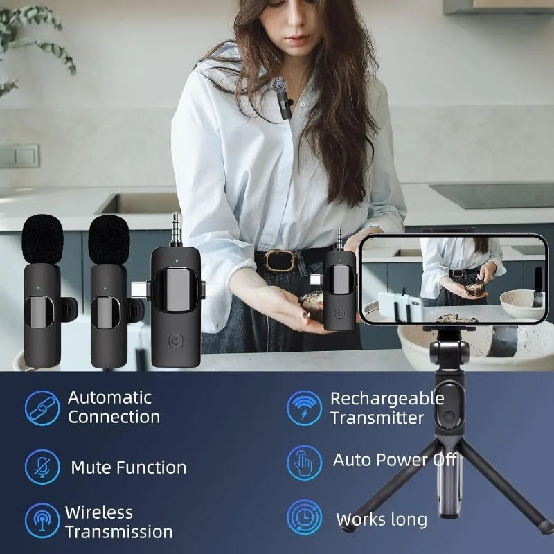 Smart Clip-On Microphone for Vlogging