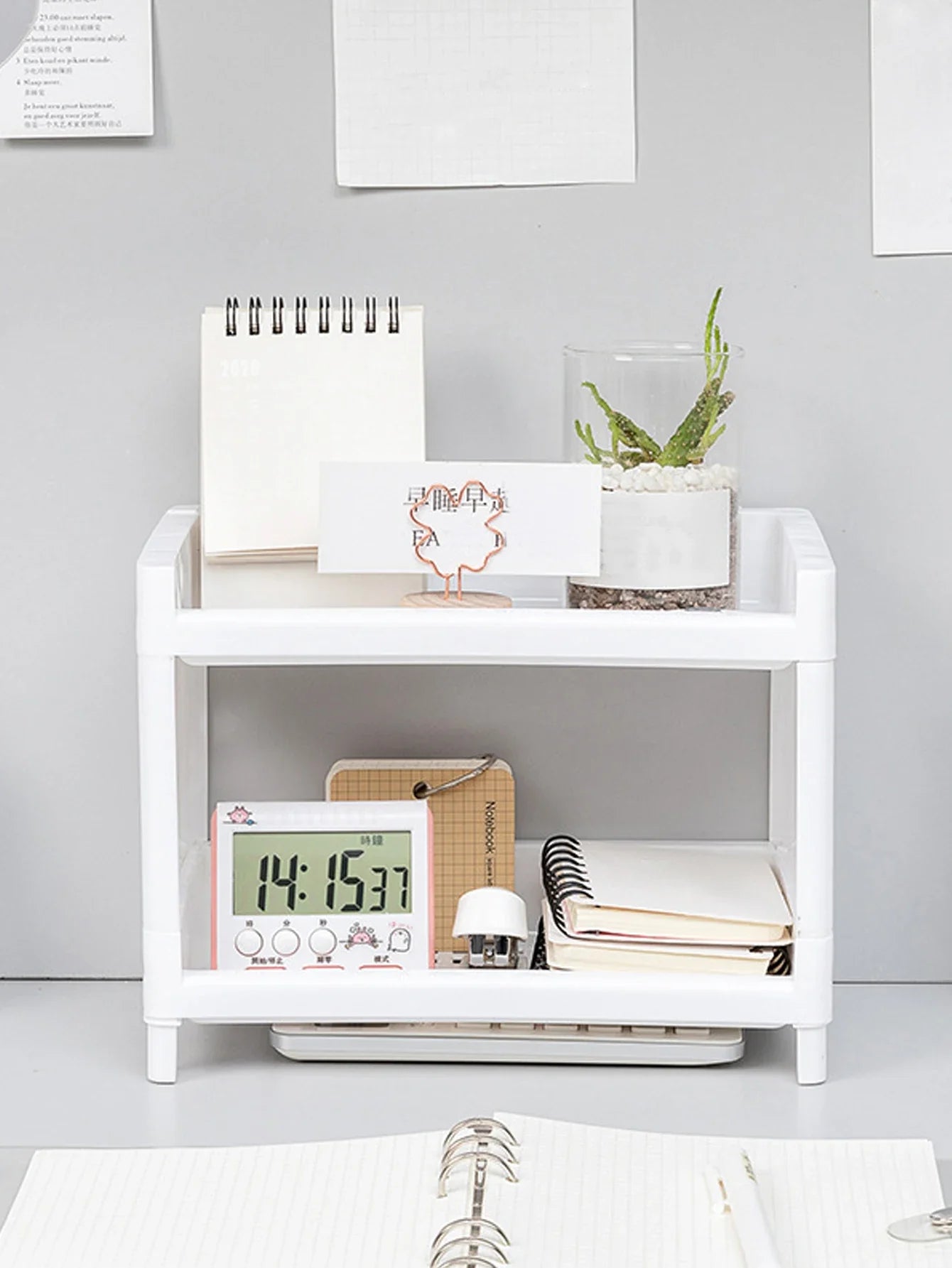 Double Layer Desk Organizer