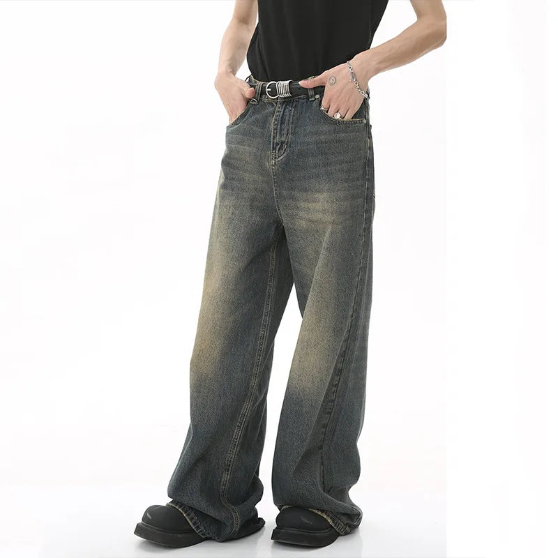 Casual Men's Wide Leg Jeans