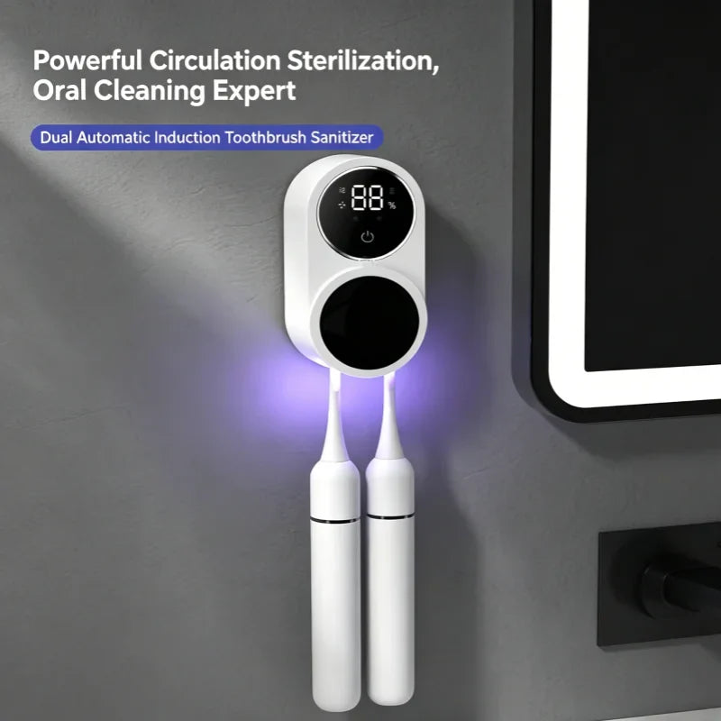Compact UV Toothbrush Case