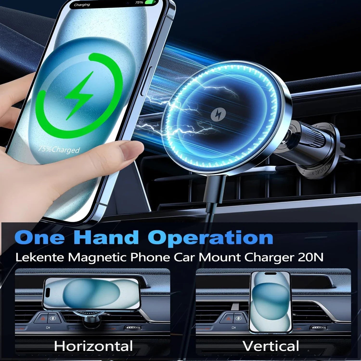 Magnetic Car Phone Charger