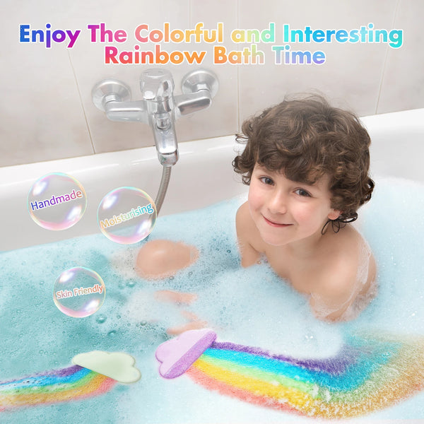 Vibrant Rainbow Bath Bomb Set