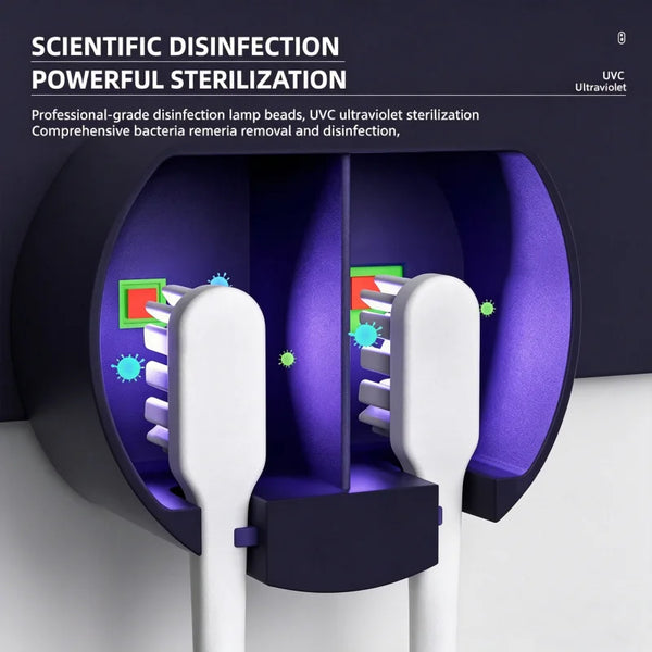 Compact UV Toothbrush Case