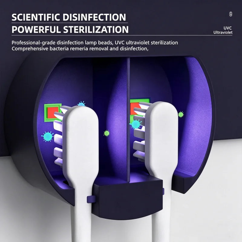 Compact UV Toothbrush Case