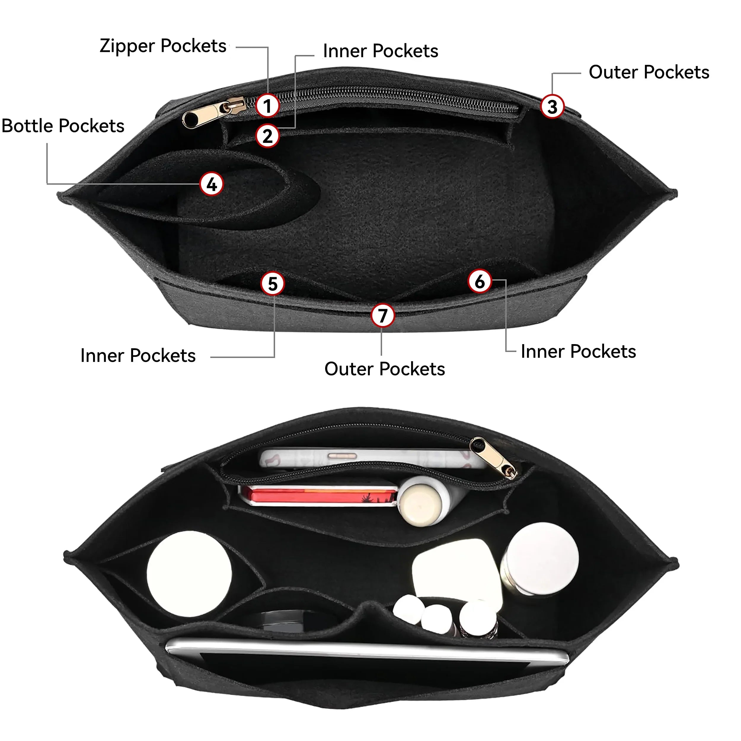 Smart Purse Organizer Insert