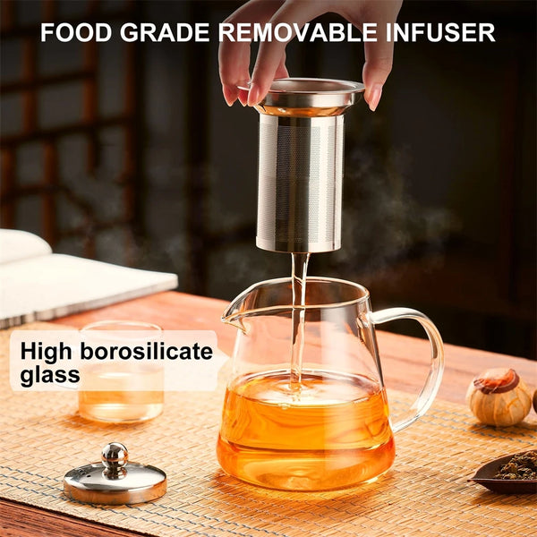 Elegant Glass Tea Kettle