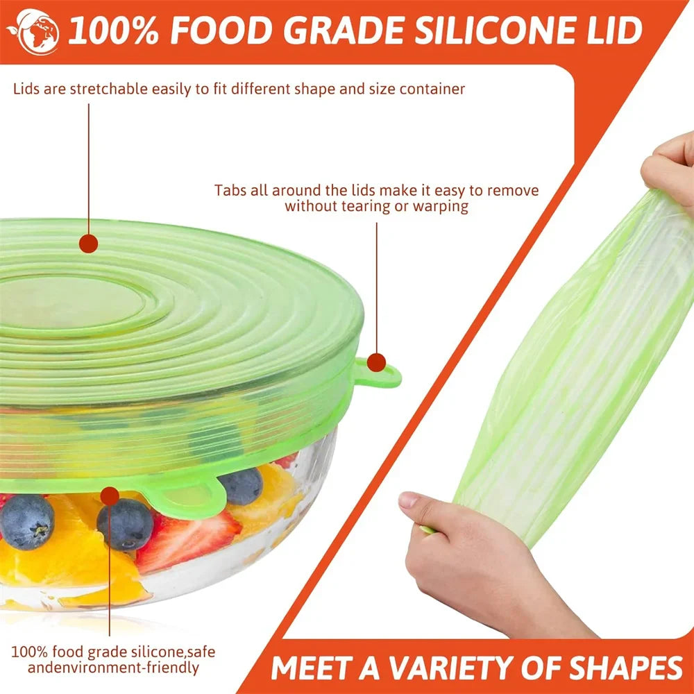 Stretchy Silicone Food Lids
