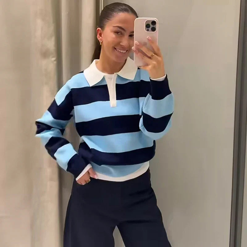 Cozy Striped Sweater for Women