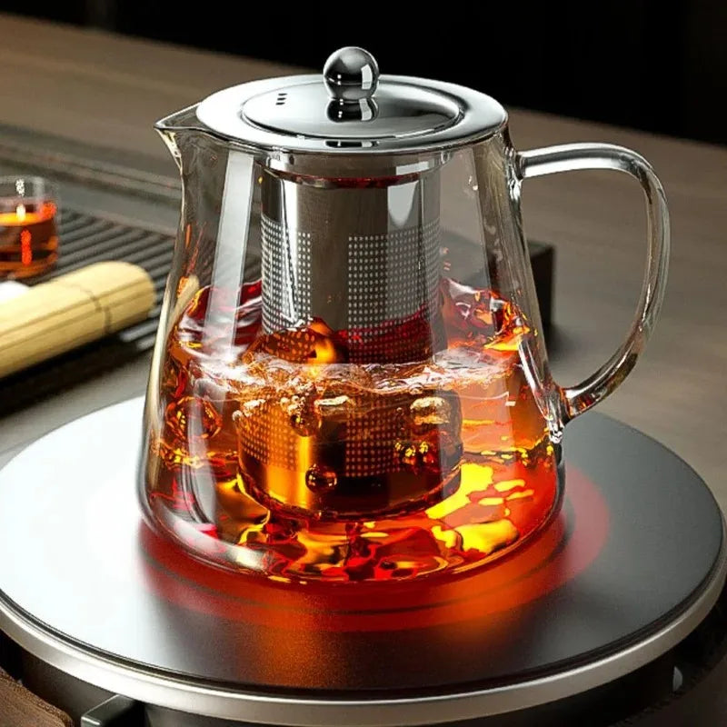 Elegant Glass Tea Kettle